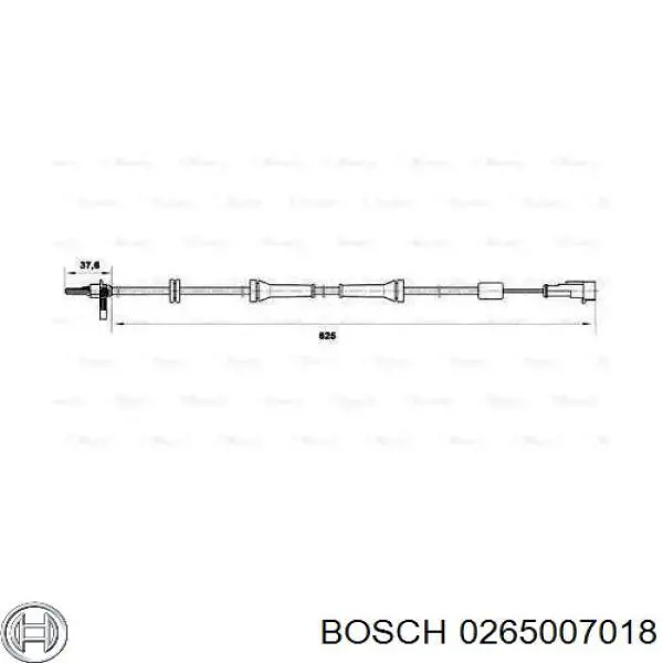 0265007018 Bosch датчик абс (abs задний)