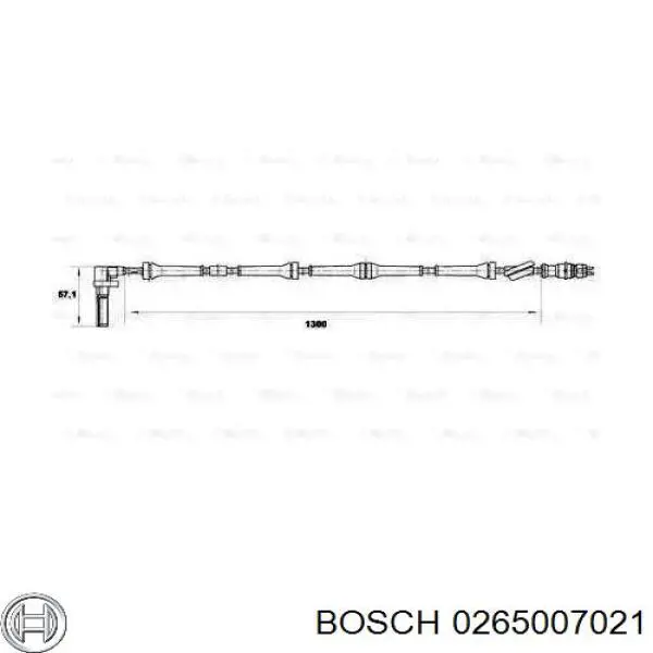 Датчик АБС (ABS) передний левый 0265007021 Bosch