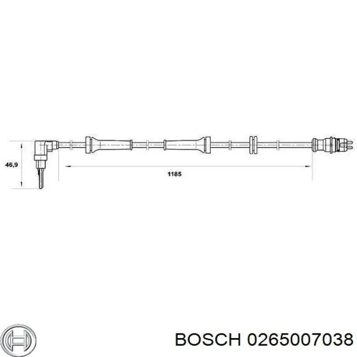 Датчик АБС (ABS) передний левый GBS2565 TRW