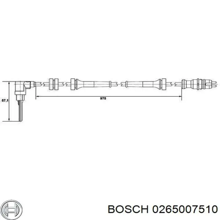 Датчик АБС (ABS) передний левый 176235 Febi