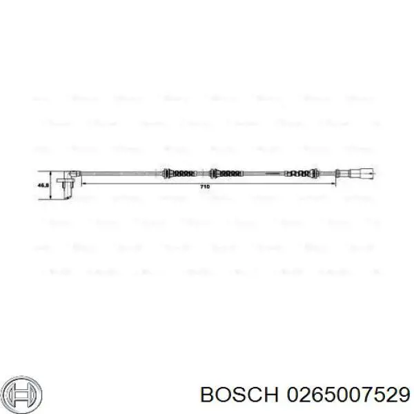 0265007529 Bosch датчик абс (abs задний левый)