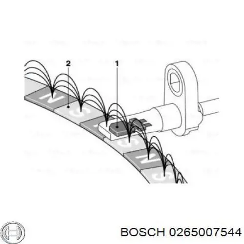 Датчик АБС (ABS) задний 0265007544 Bosch