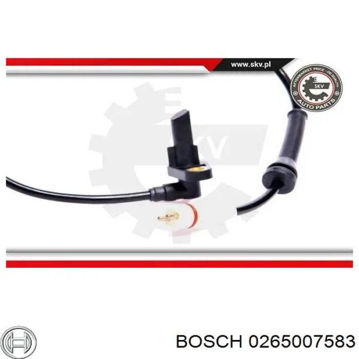 Датчик АБС (ABS) задний, левый Bosch 0265007583 цена, от 14.32 USD
