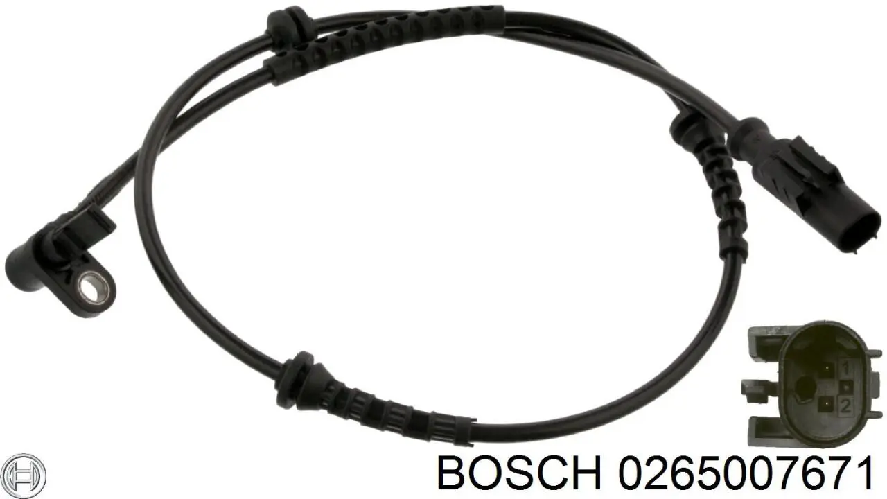 0265007671 Bosch датчик абс (abs передний)