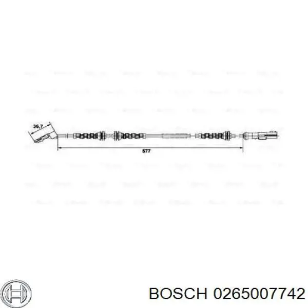0265007742 Bosch Датчик АБС