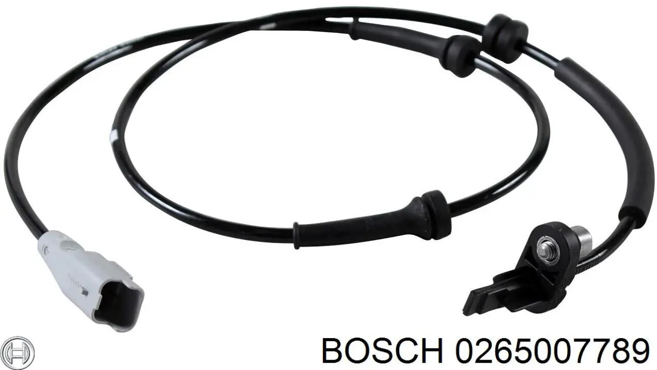 Sensor ABS trasero 0265007789 Bosch