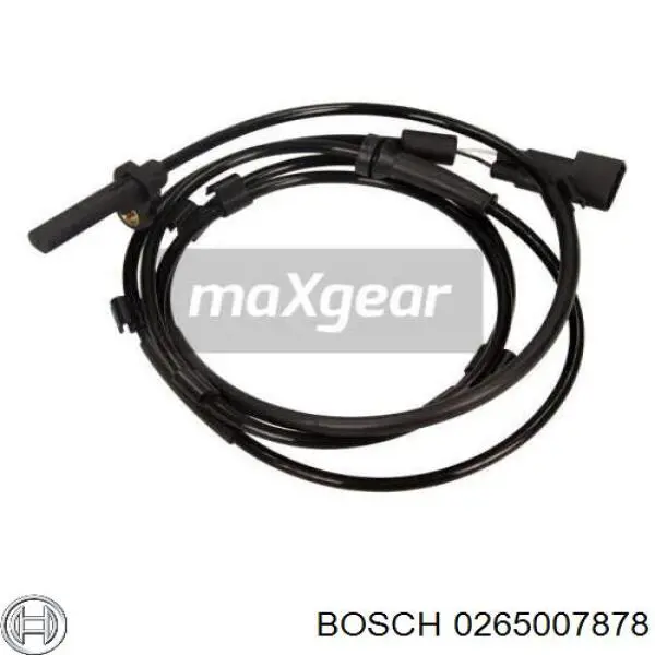 Sensor ABS trasero derecho 0265007878 Bosch