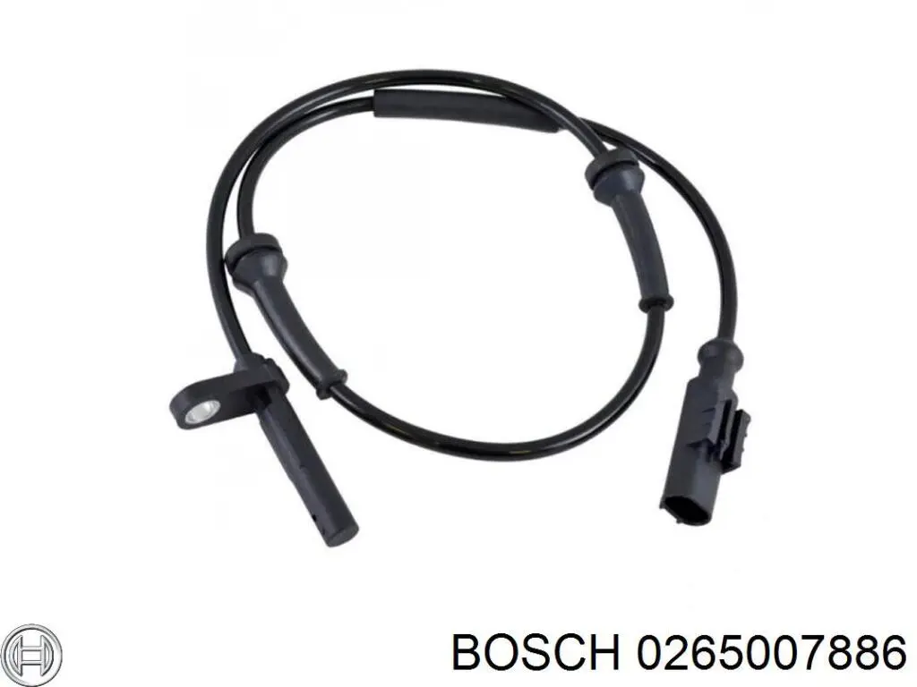 0265007886 Bosch датчик абс (abs задний)