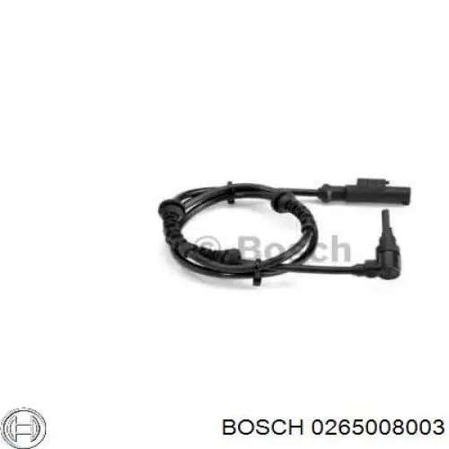 Sensor ABS trasero 0265008003 Bosch