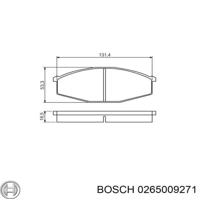 Датчик АБС задний 0265009271 Bosch