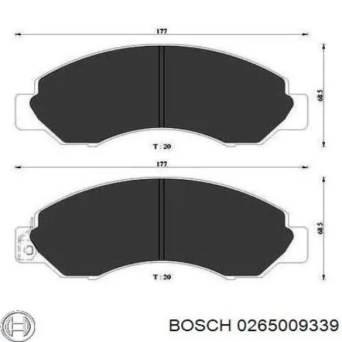 0265009339 Bosch датчик абс (abs задний правый)