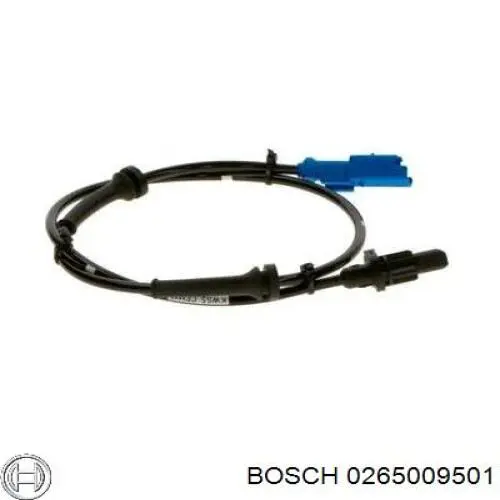 Sensor ABS trasero 0265009501 Bosch