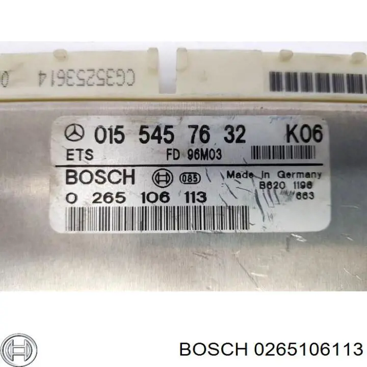 Блок управления контролем тяги (ETS) 0265106113 Bosch