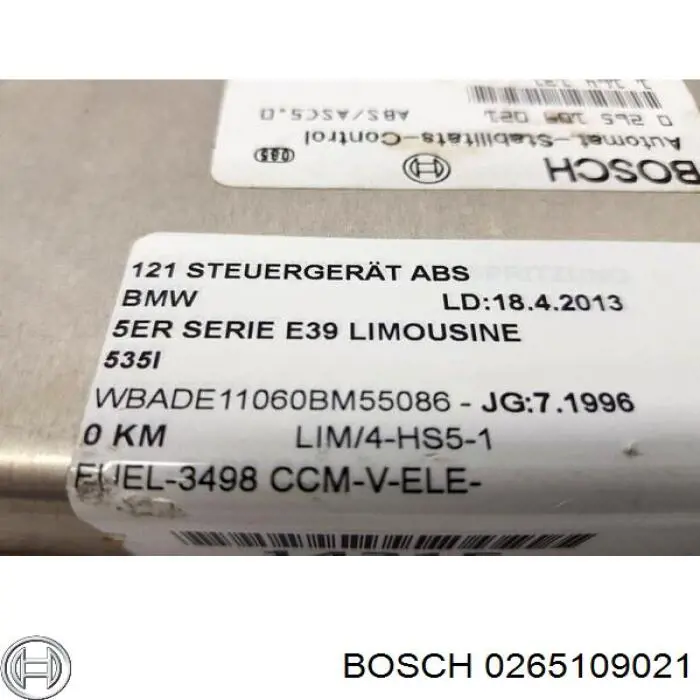 0265109021 Bosch 