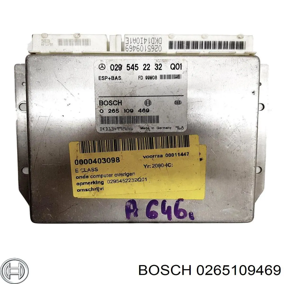 0265109469 Bosch unidade de controlo esp