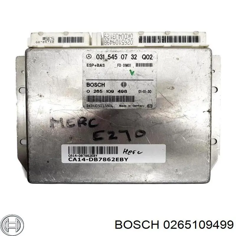 Блок управления ESP Bosch 0265109499 цена, от 8.30 USD