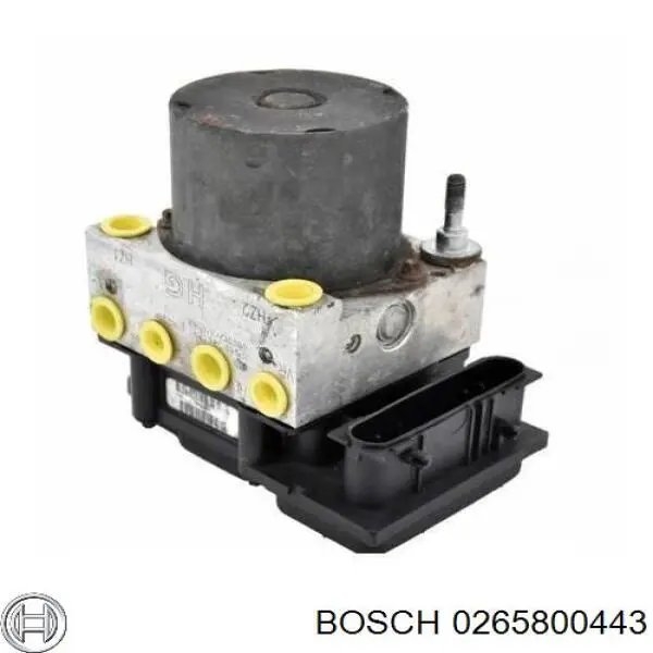 Блок управления АБС (ABS) гидравлический 0265800443 Bosch