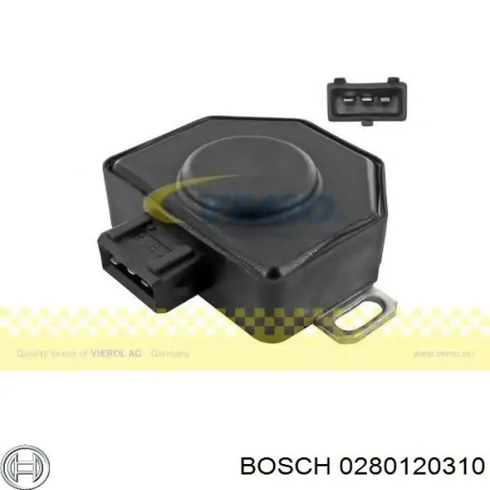 Датчик дроссельной заслонки  Bosch 0280120310 цена, от 34.77 USD