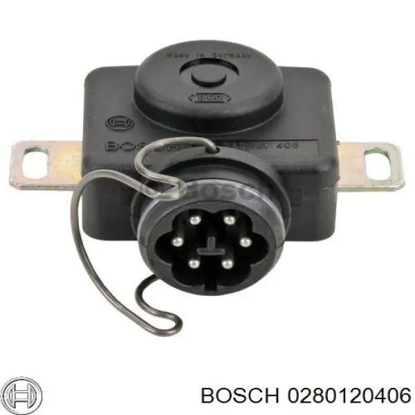 0280120406 Bosch sensor de posição da válvula de borboleta (potenciômetro)