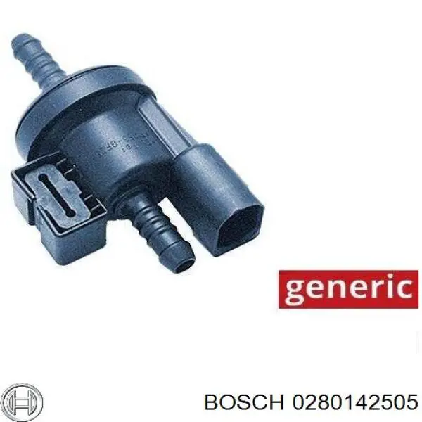 Клапан паров бака Bosch 0280142505 цена, от 25.73 USD