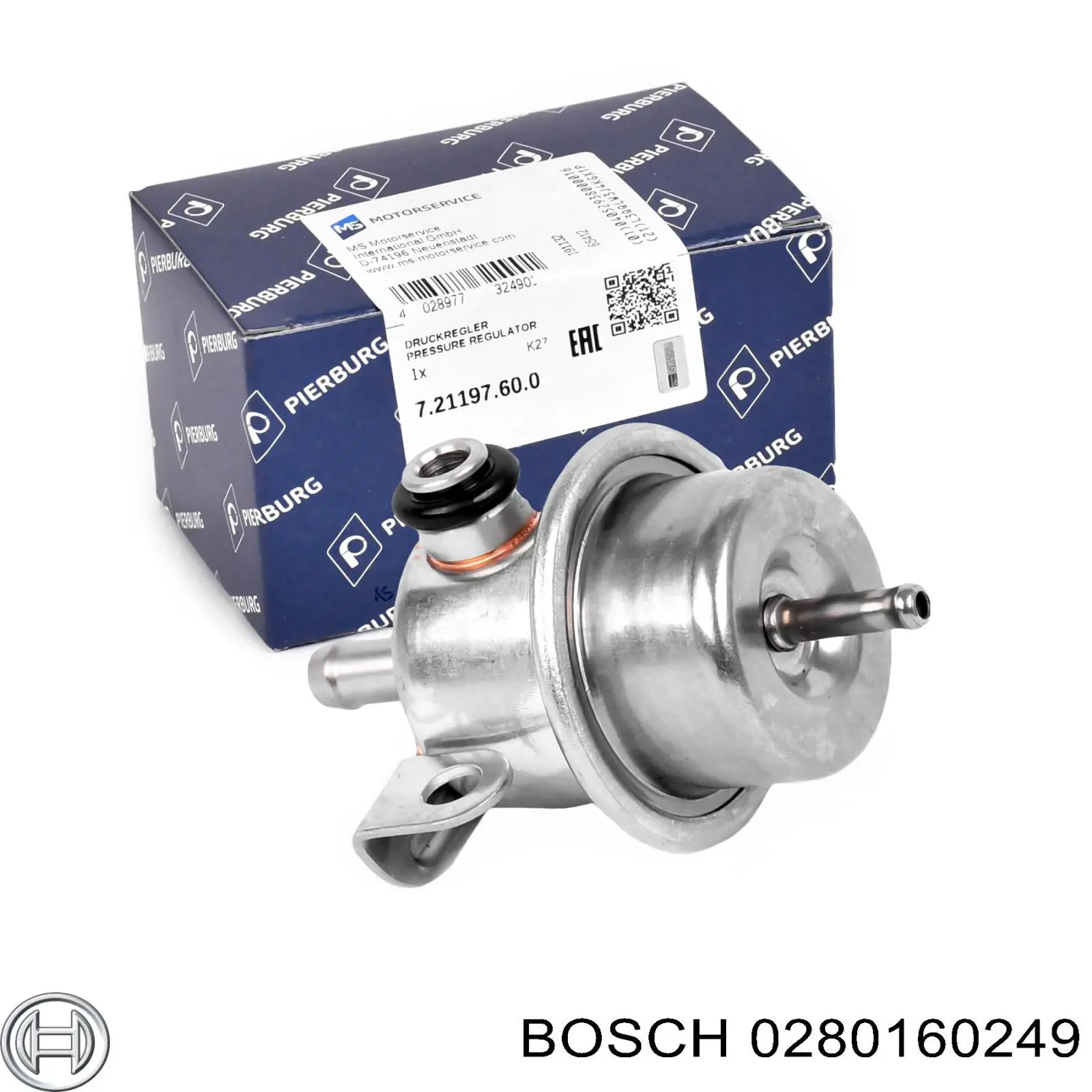 0280160249 Bosch Регулятор давления в топливной рейке