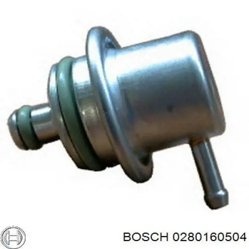 Regulador de presión de combustible, rampa de inyectores 0280160504 Bosch