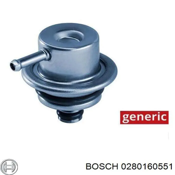 Регулятор давления топлива 0280160551 Bosch