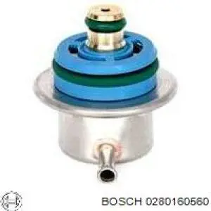 Regulador de presión de combustible, rampa de inyectores 0280160560 Bosch