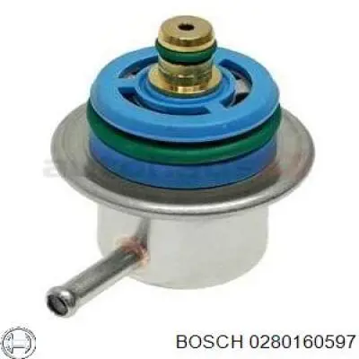 0280160597 Bosch regulador de pressão de combustível na régua de injectores
