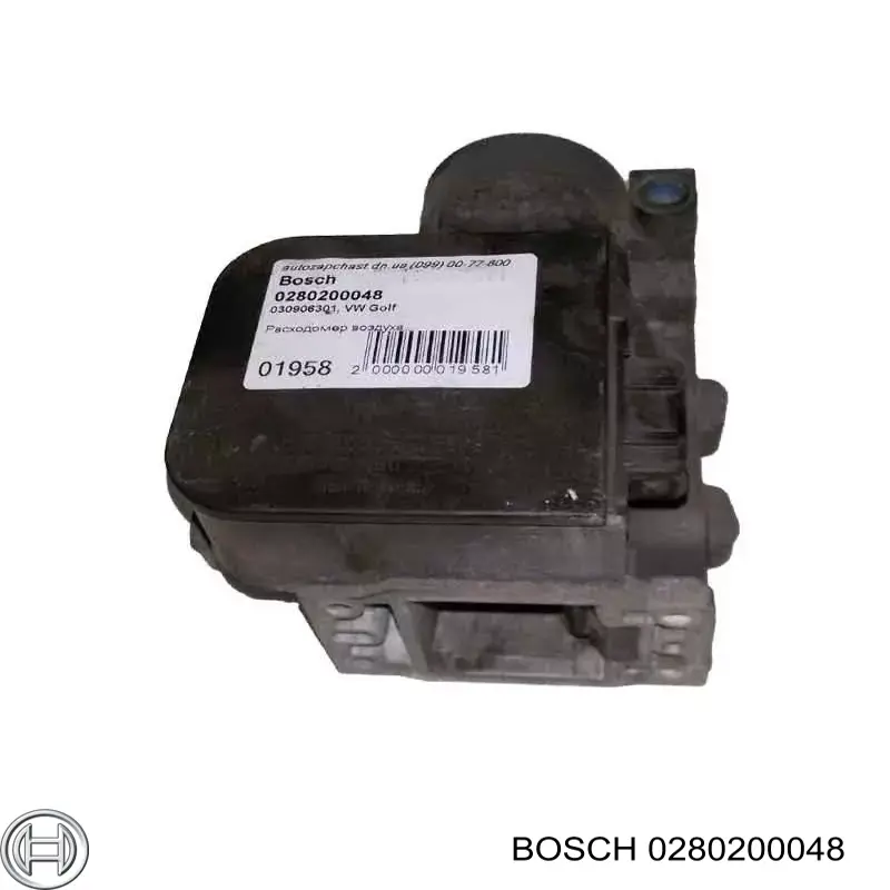 Датчик массового расхода воздуха Bosch 0280200048 цена, от 27.62 USD