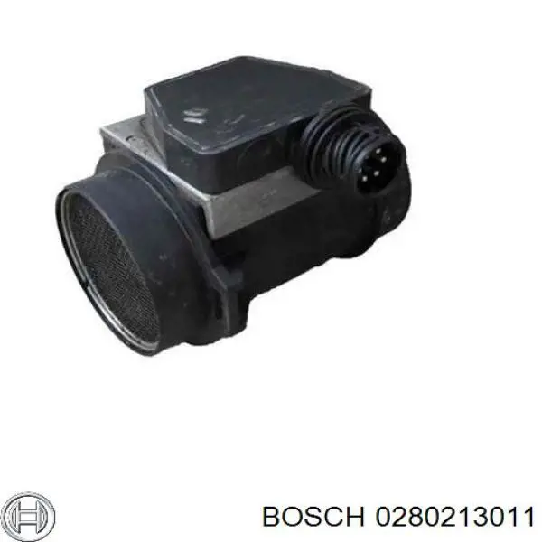 0280213011 Bosch sensor de fluxo (consumo de ar, medidor de consumo M.A.F. - (Mass Airflow))