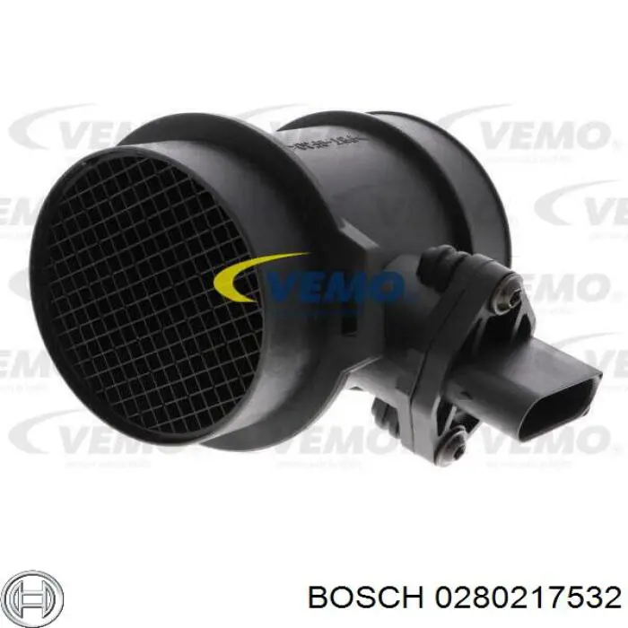 Датчик массового расхода воздуха Bosch 0280217532 цена, от 58.38 USD