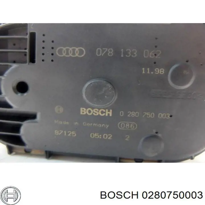 Дроссельная заслонка 0280750003 Bosch