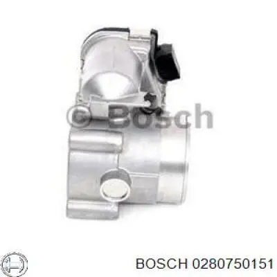 Купить 0280750151 Bosch Блок дроссельной заслонки
