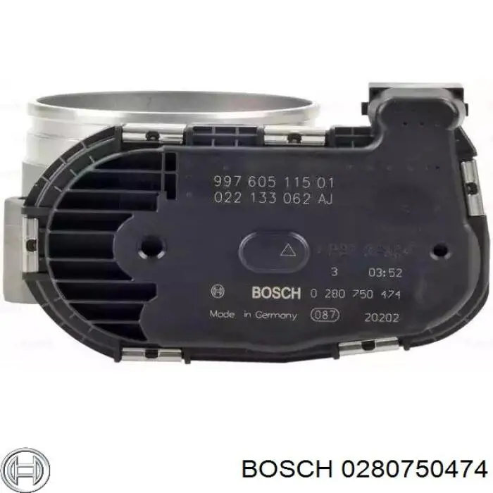 Дроссельная заслонка в сборе Bosch 0280750474