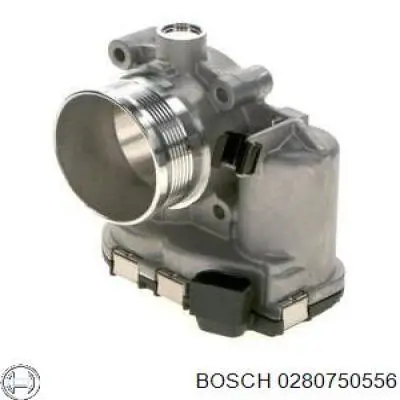 0 280 750 556 Bosch válvula de borboleta montada