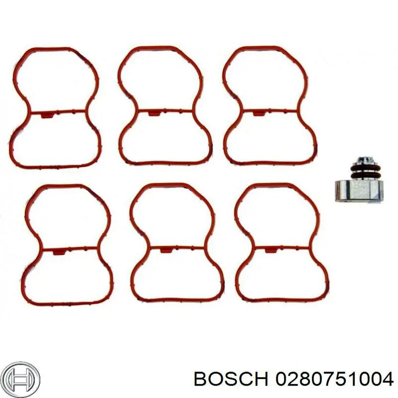 Válvula (actuador) de aleta del colector de admisión 0280751004 Bosch