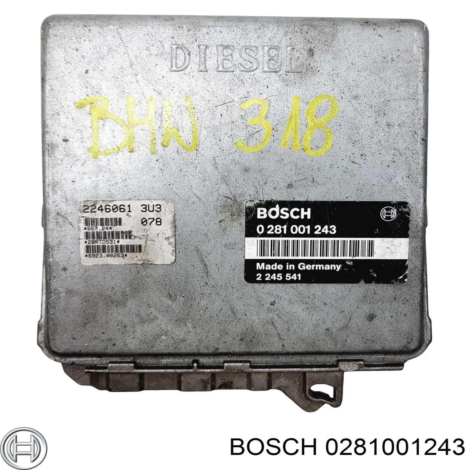 Блок управления двигателем 0281001243 Bosch