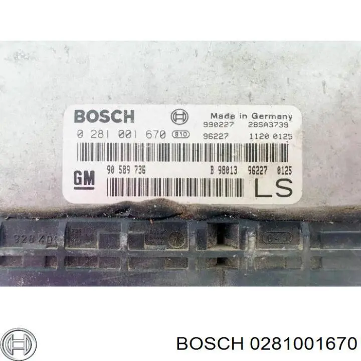 0281001670 Bosch Стартер автомобиля