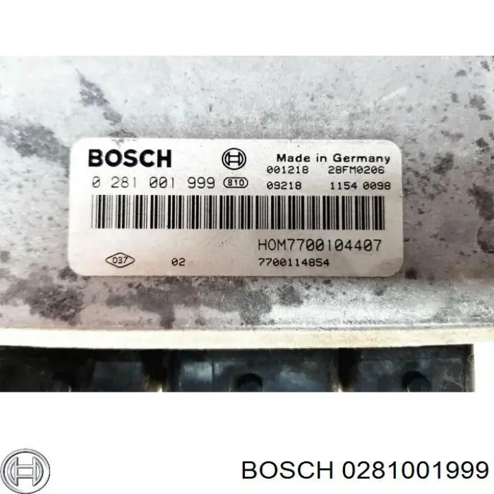 Купить 0281001999 Bosch Электронный блок управления двигателем