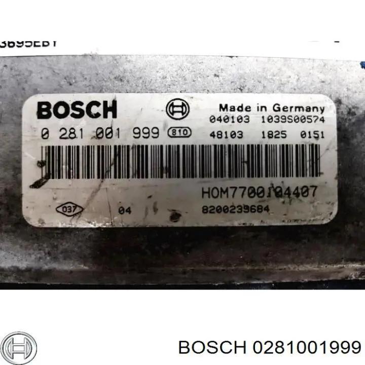 Модуль управления двигателем Bosch 0281001999