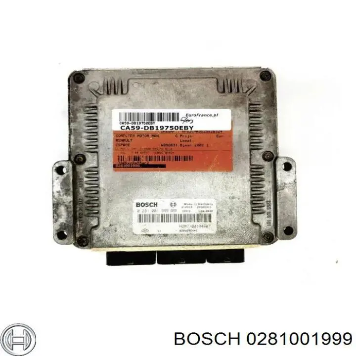 ЭБУ двигателем Bosch 0281001999 цена, от 49.27 USD
