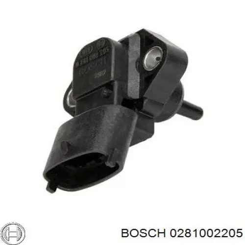 Sensor de presion de carga (inyeccion de aire turbina) 0281002205 Bosch