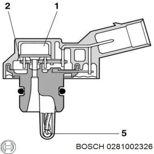 Sensor De Presion Del Colector De Admision 0281002326 Bosch