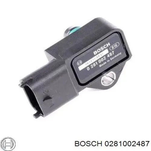 0281002487 Bosch датчик давления во впускном коллекторе, map