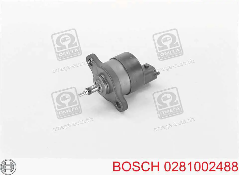 0281002488 Bosch válvula de regulação de pressão (válvula de redução da bomba de combustível de pressão alta Common-Rail-System)