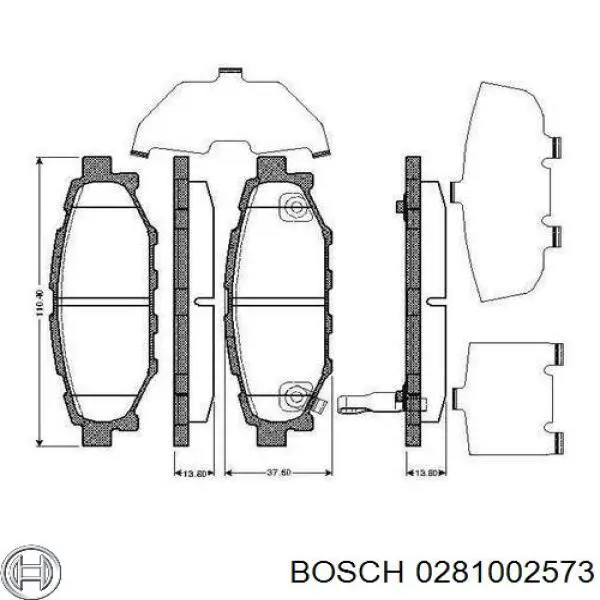 Датчик тиску у впускному колекторі, MAP 0281002573 Bosch