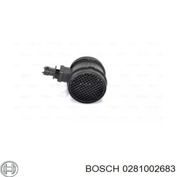 Датчик потоку (витрати) повітря, витратомір MAF - (Mass Airflow) 0281002683 Bosch