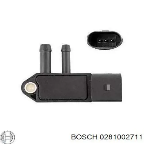 Датчик давления выхлопных газов Bosch 0281002711 цена, от 16.68 USD