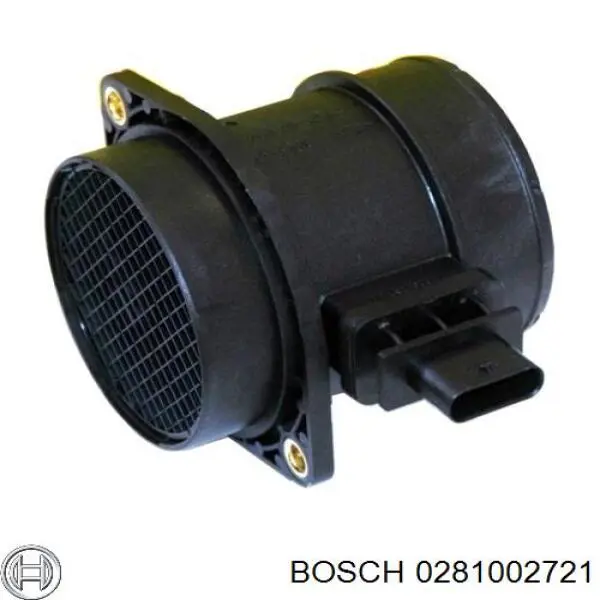 Датчик потоку (витрати) повітря, витратомір MAF - (Mass Airflow) 0281002721 Bosch